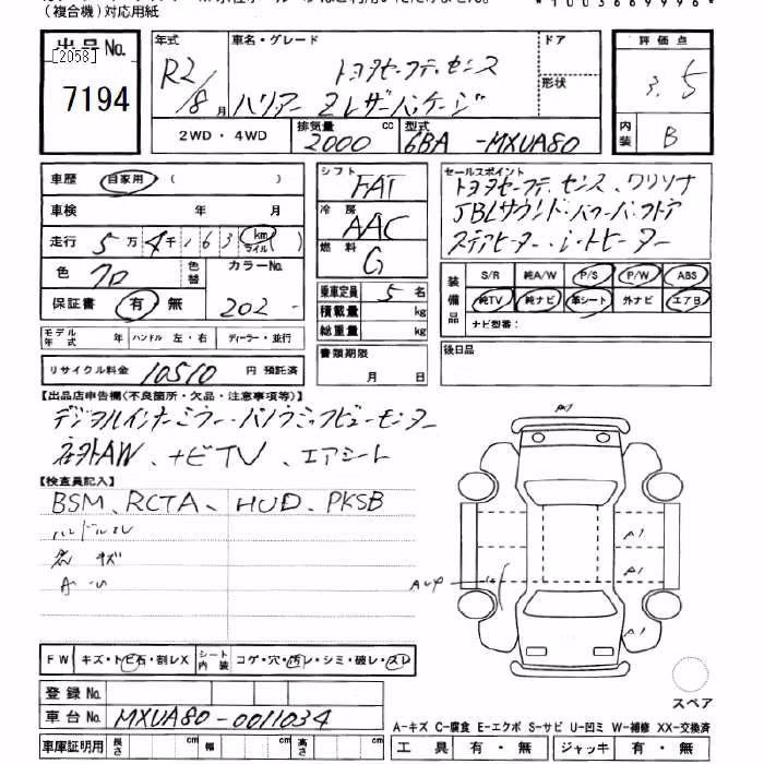 TOYOTA HARRIER