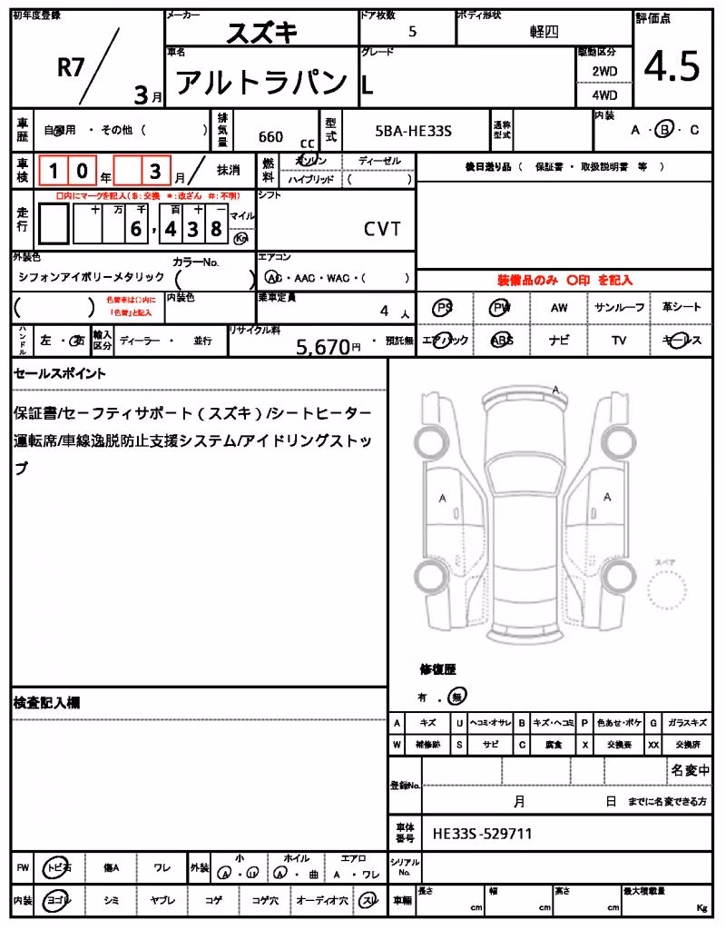 SUZUKI ALTO LAPIN