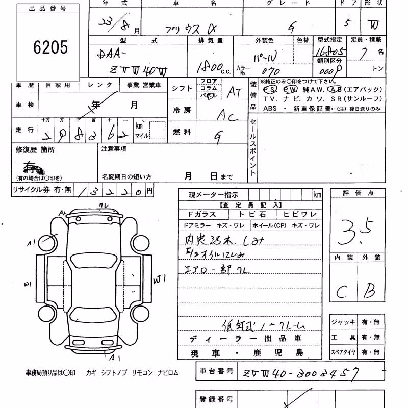 TOYOTA PRIUS ALPHA