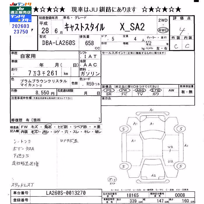 DAIHATSU CAST
