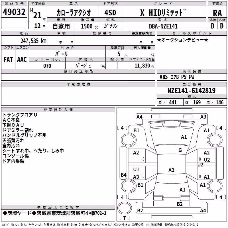 TOYOTA COROLLA AXIO