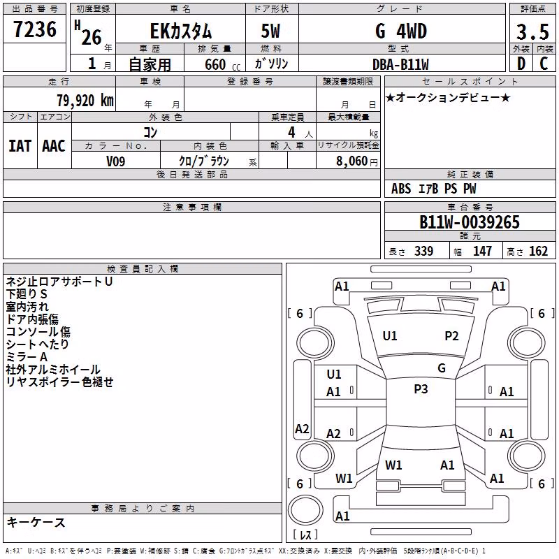 MITSUBISHI EK CUSTOM