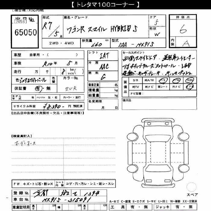 SUZUKI WAGON R SMILE