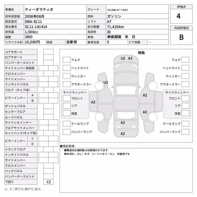 NISSAN TIIDA LATIO