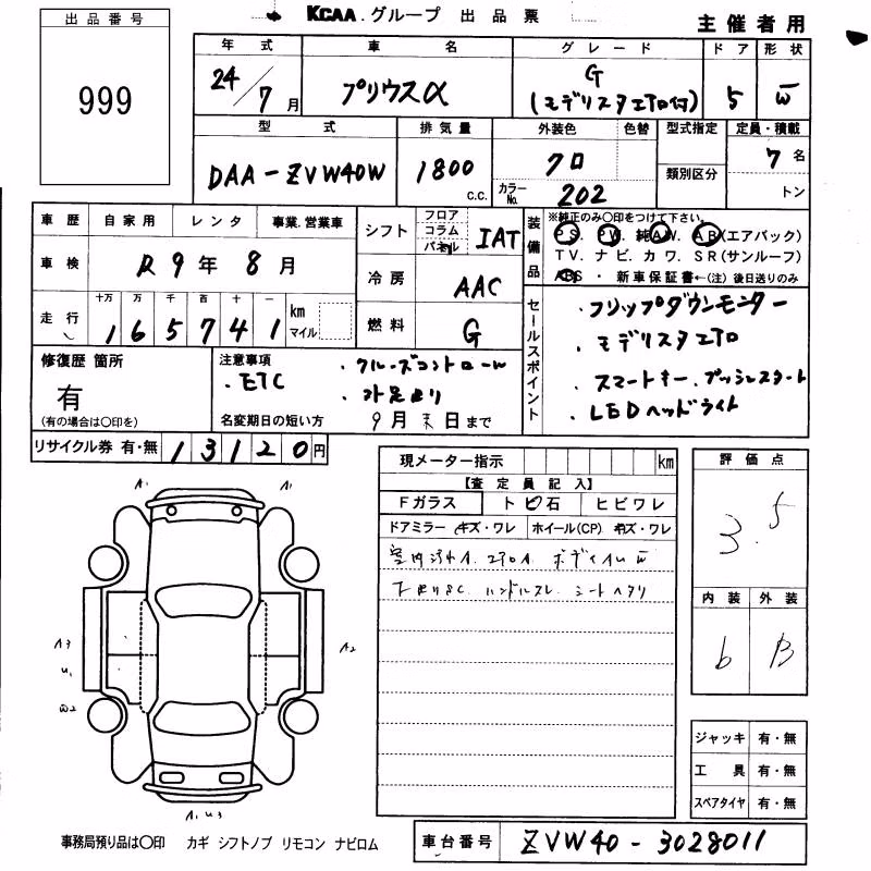 TOYOTA PRIUS ALPHA