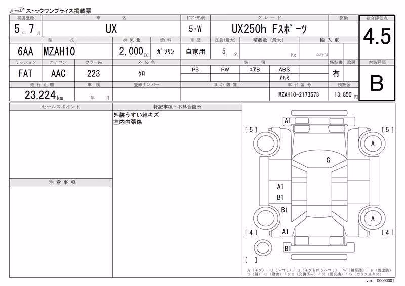 LEXUS UX250H