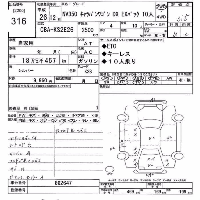NISSAN NV350 CARAVAN