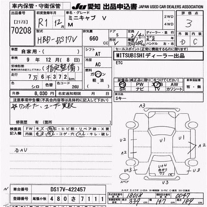 MITSUBISHI MINICAB