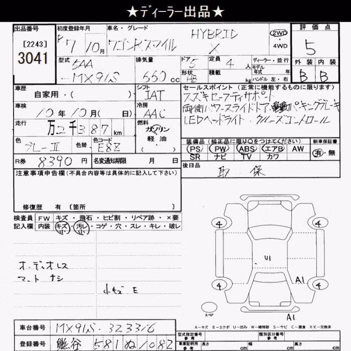 SUZUKI WAGON R SMILE