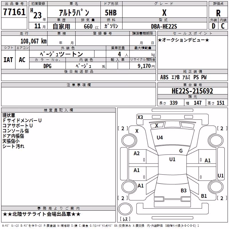SUZUKI ALTO LAPIN