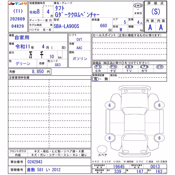 DAIHATSU TAFT