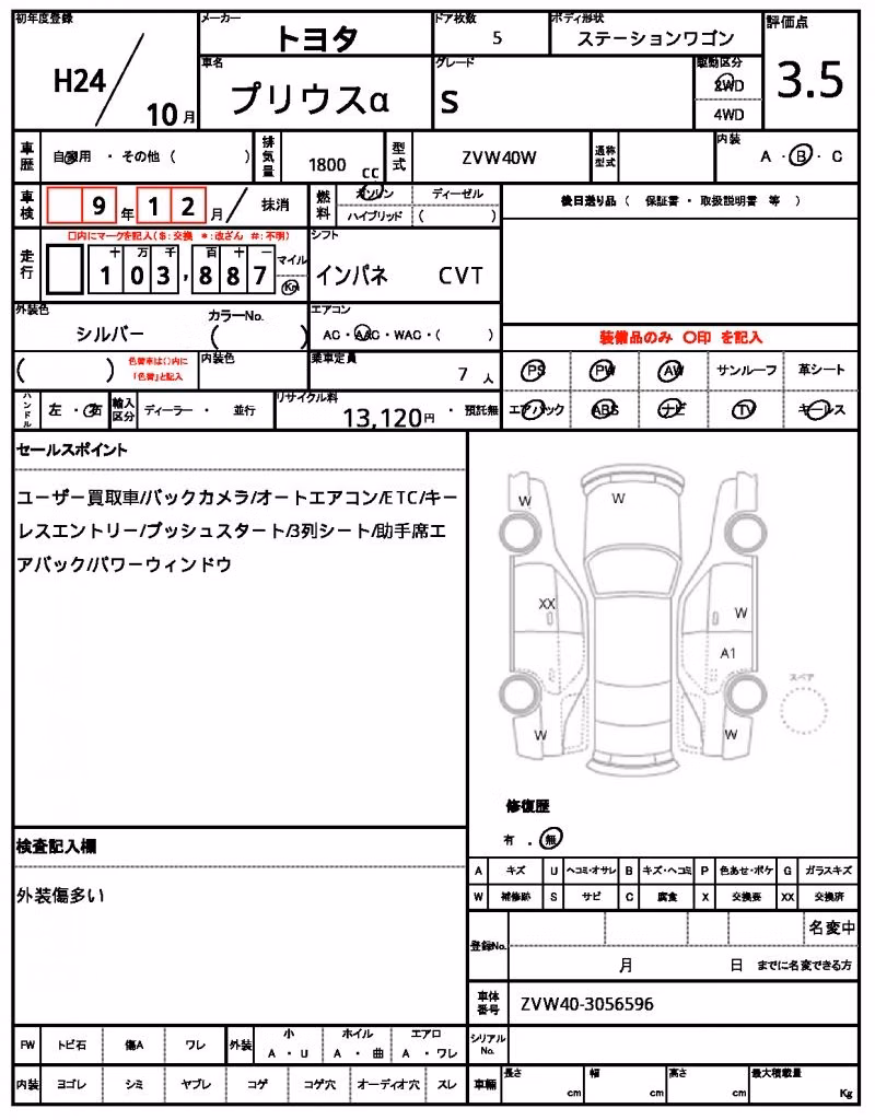 TOYOTA PRIUS ALPHA