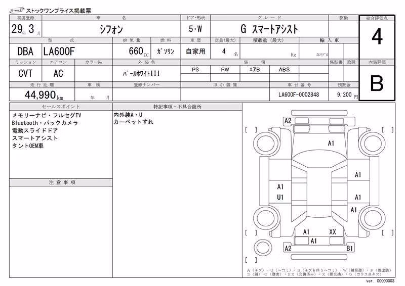 SUBARU CHIFFON