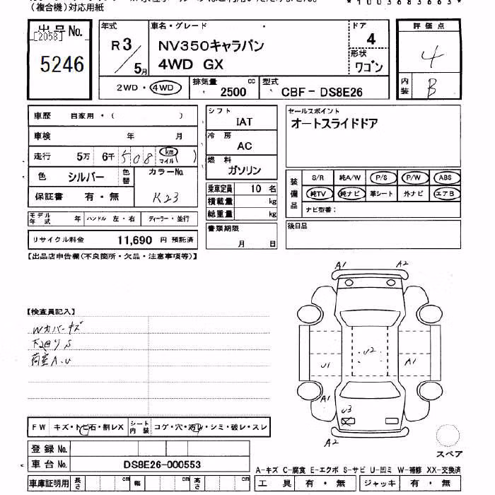 NISSAN NV350 CARAVAN