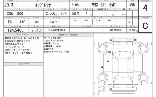 SUBARU IMPREZA WRX STI