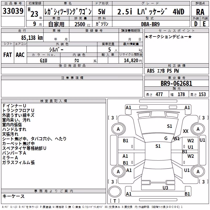 SUBARU LEGACY