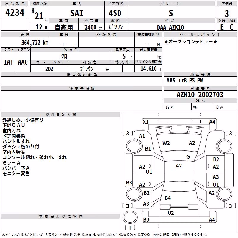 TOYOTA SAI
