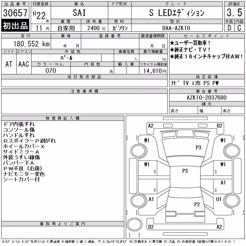 TOYOTA SAI