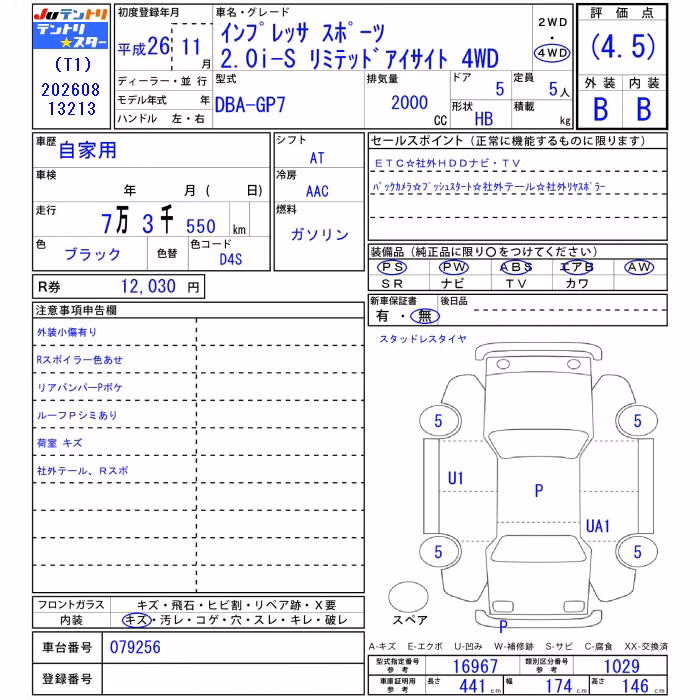 SUBARU XV