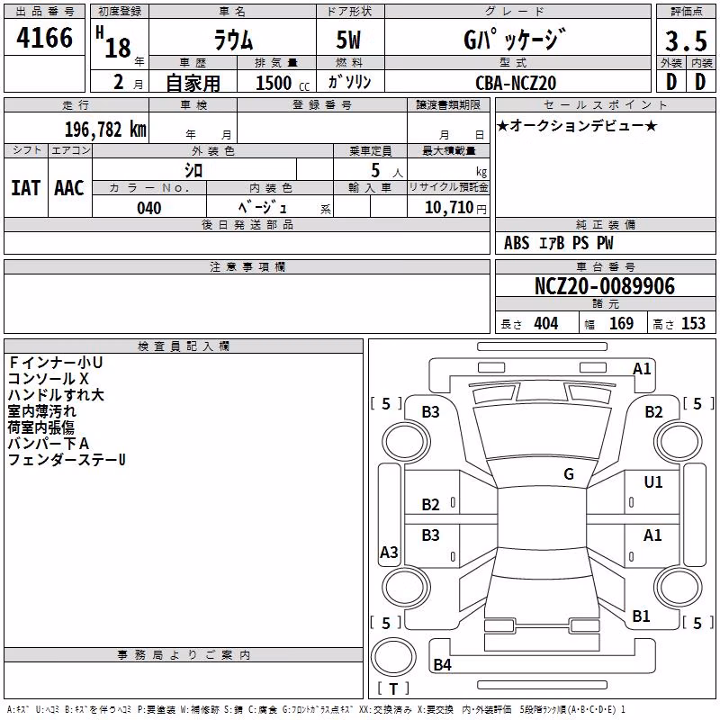 TOYOTA RAUM