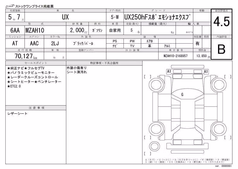 LEXUS UX250H