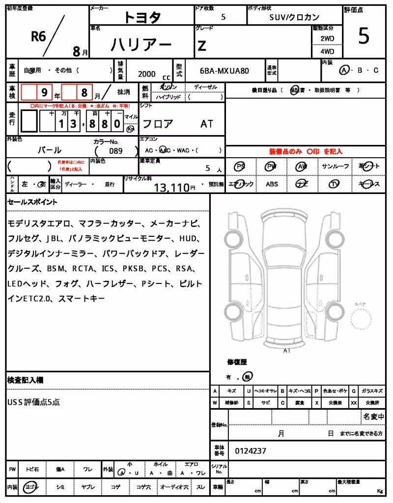 TOYOTA HARRIER