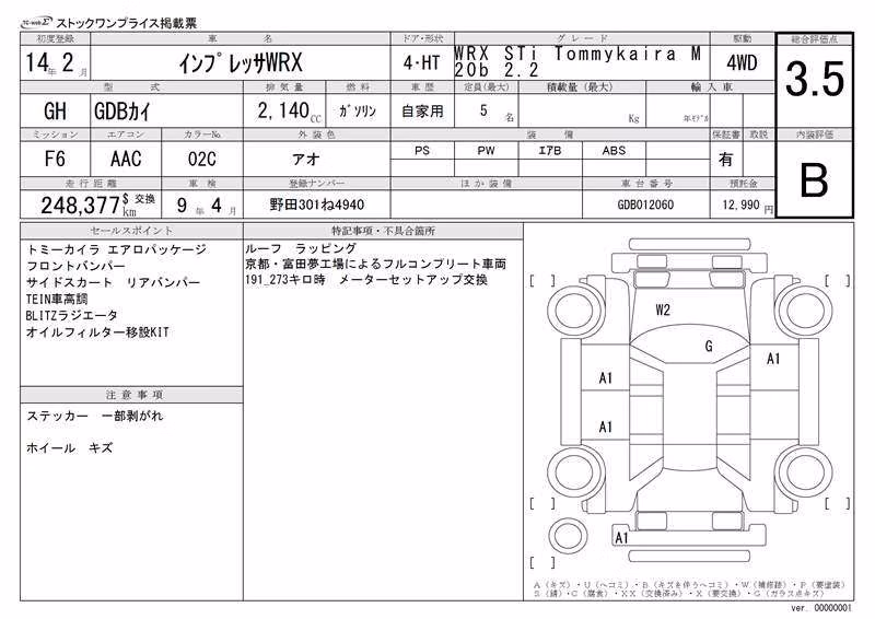 SUBARU IMPREZA WRX STI