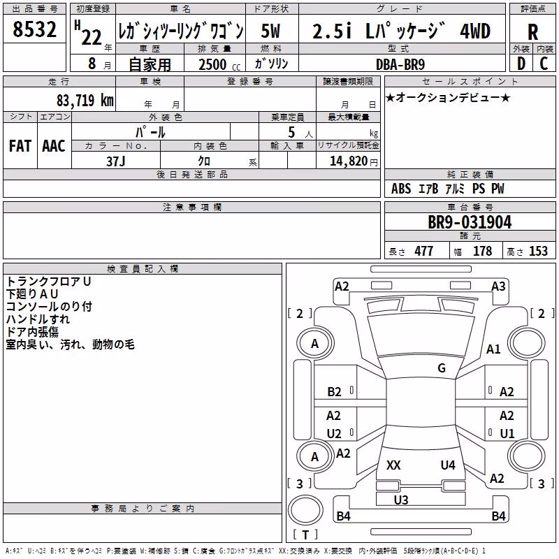 SUBARU LEGACY