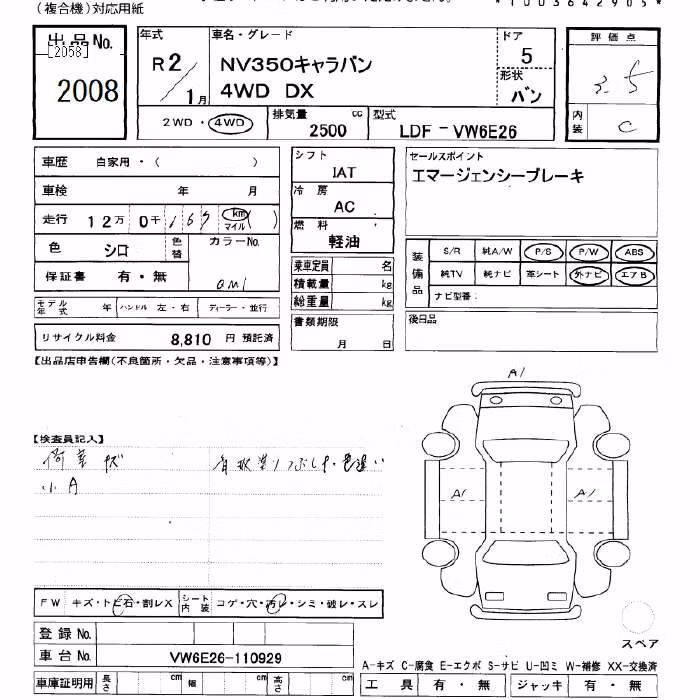 NISSAN NV350 CARAVAN