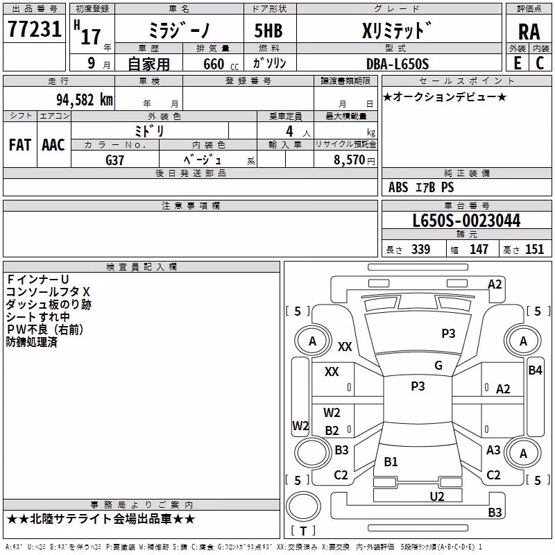 DAIHATSU MIRA GINO