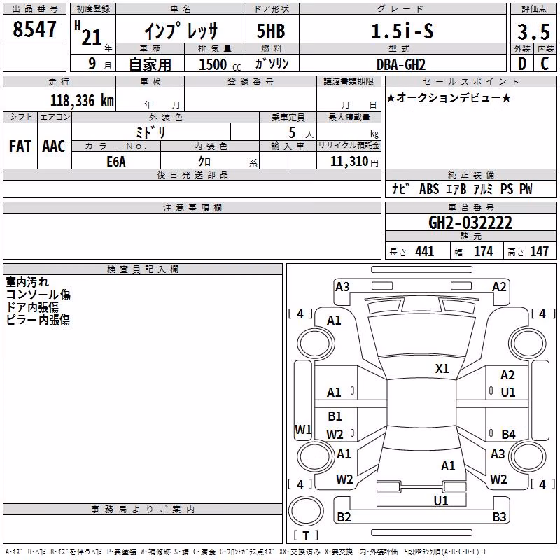SUBARU IMPREZA