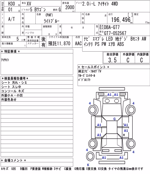 SUBARU XV