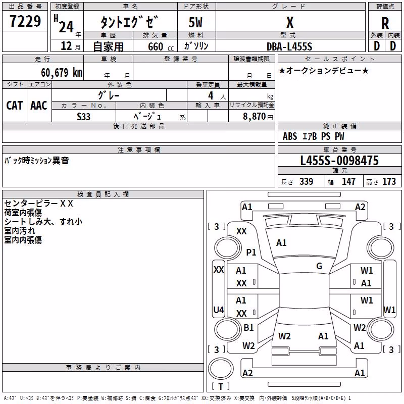 DAIHATSU TANTO EXE