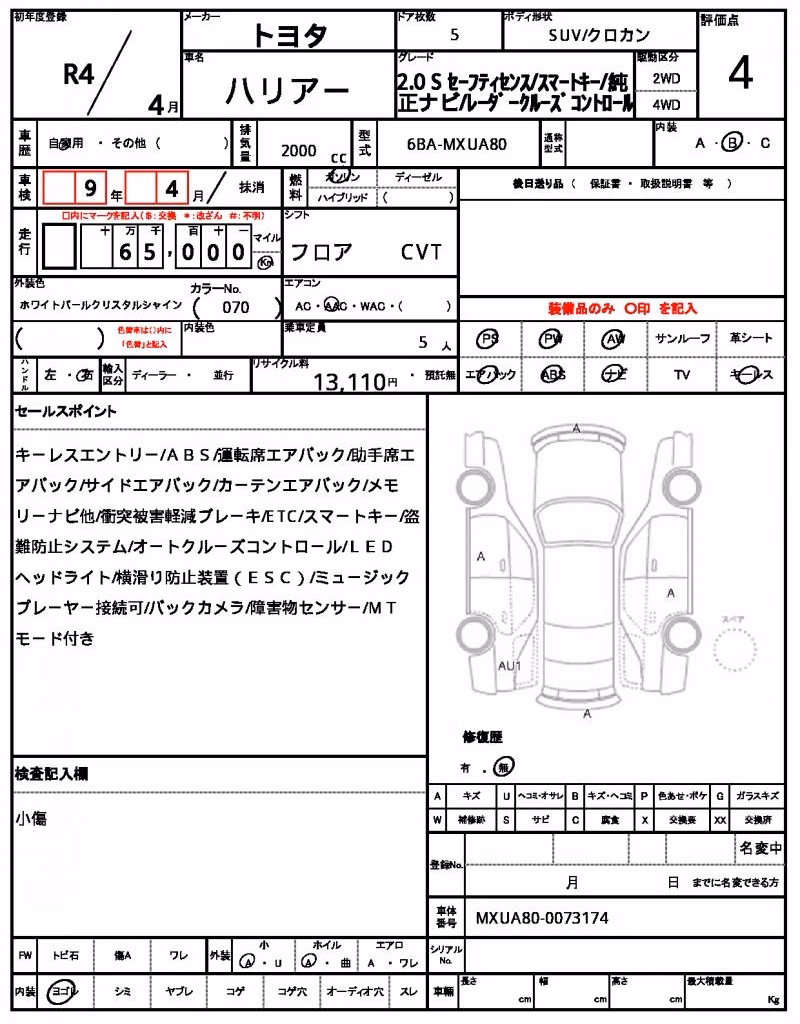 TOYOTA HARRIER