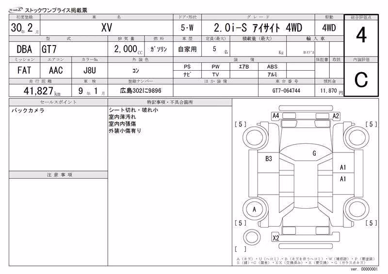 SUBARU XV