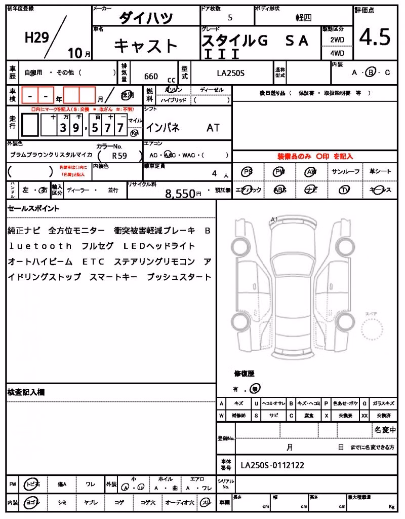 DAIHATSU CAST