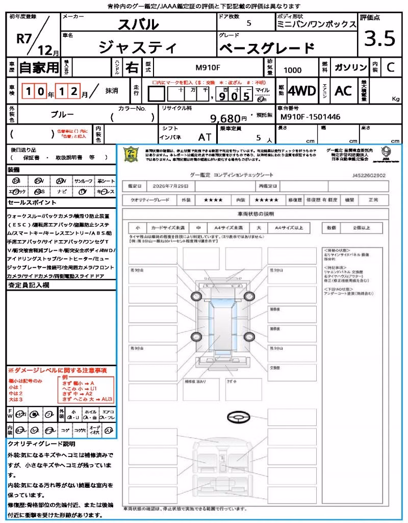 SUBARU JUSTY