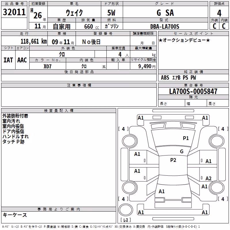 DAIHATSU WAKE