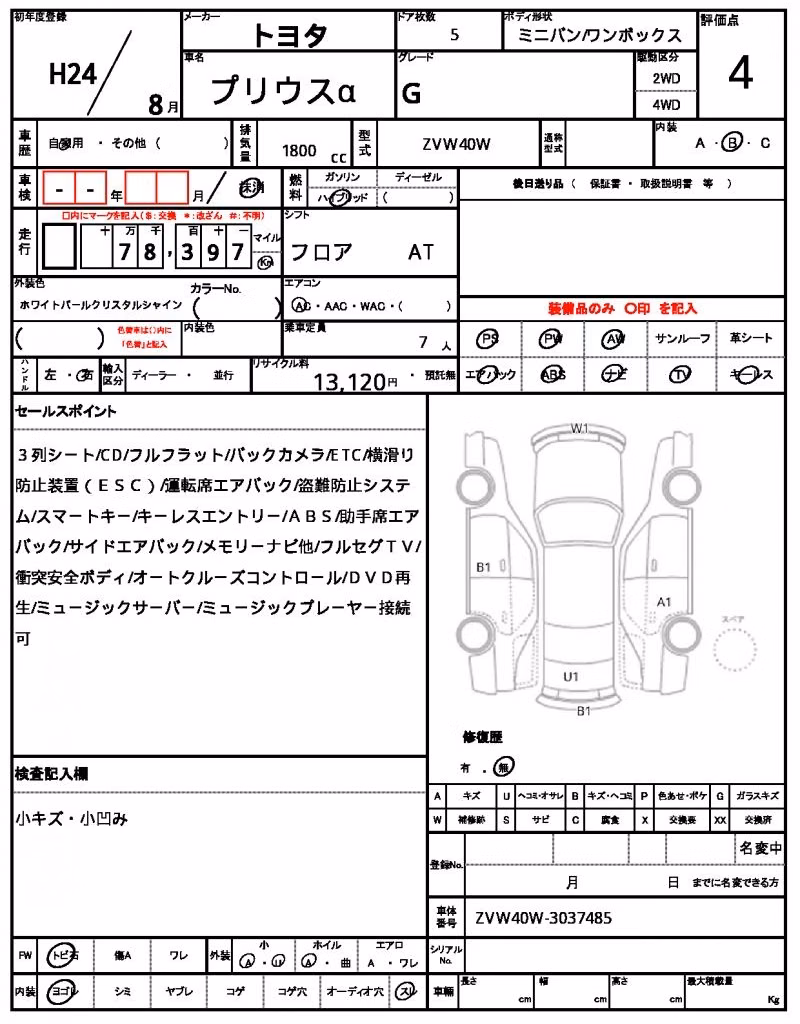 TOYOTA PRIUS ALPHA