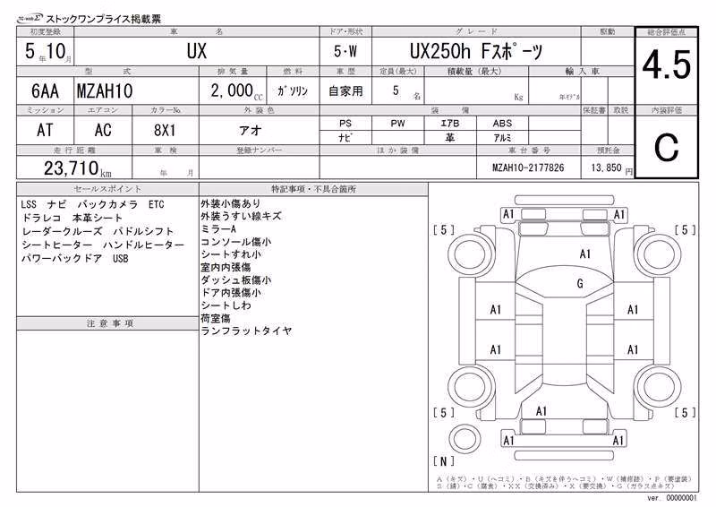 LEXUS UX250H