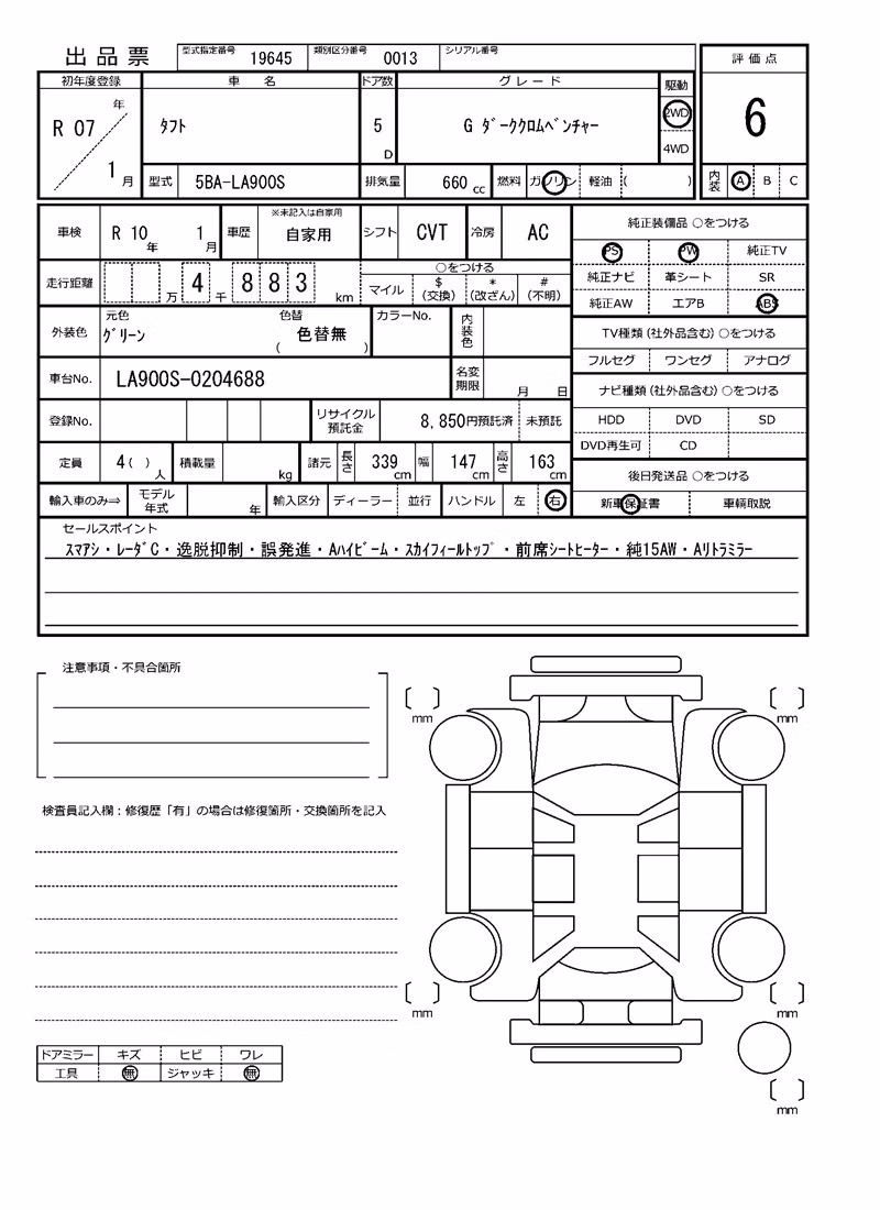 DAIHATSU TAFT