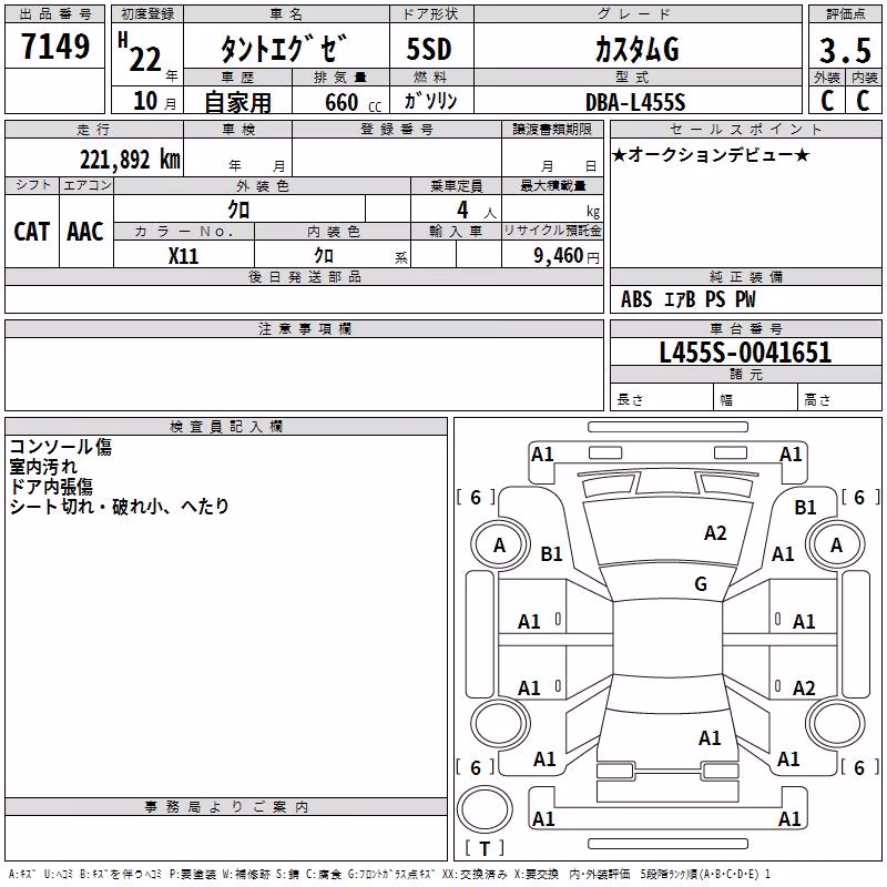 DAIHATSU TANTO EXE