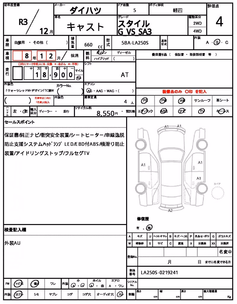 DAIHATSU CAST