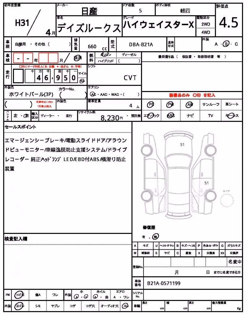 NISSAN DAYZ ROOX