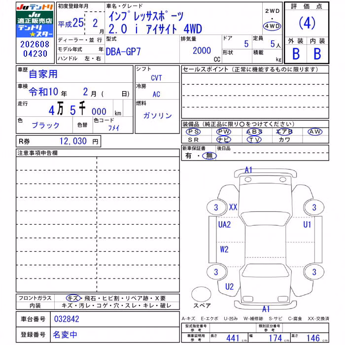 SUBARU XV
