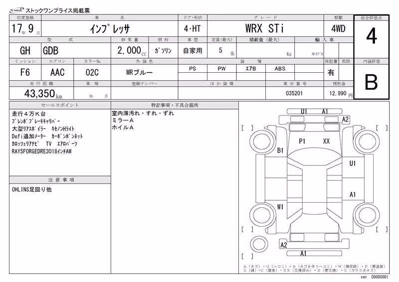 SUBARU IMPREZA WRX STI