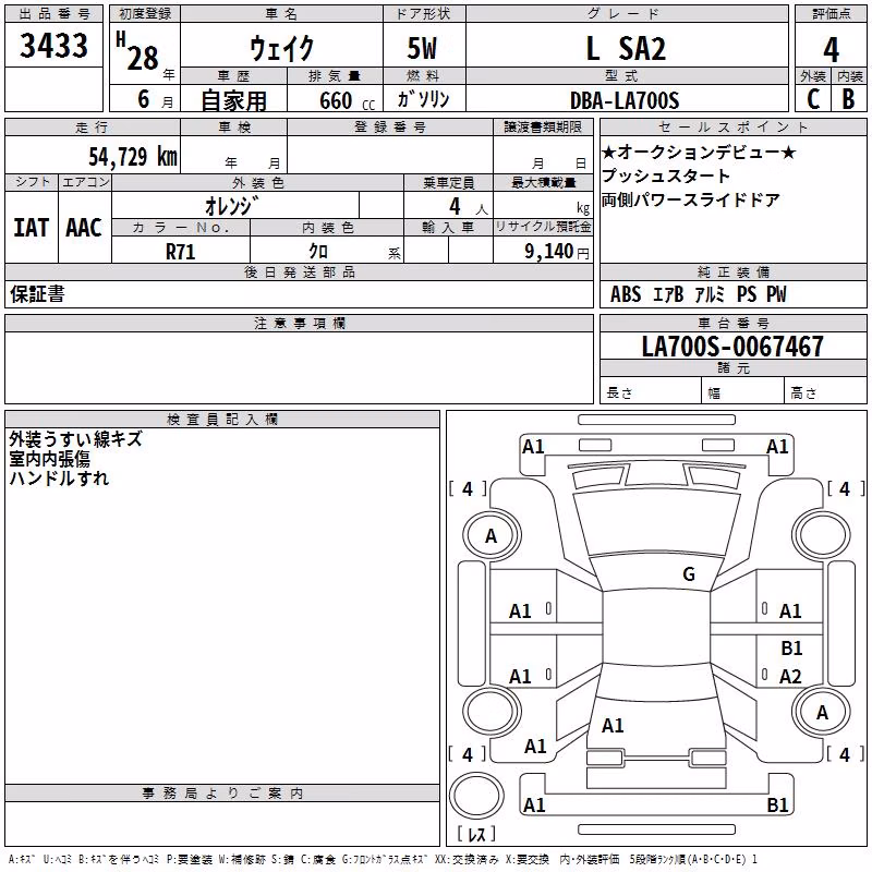 DAIHATSU WAKE