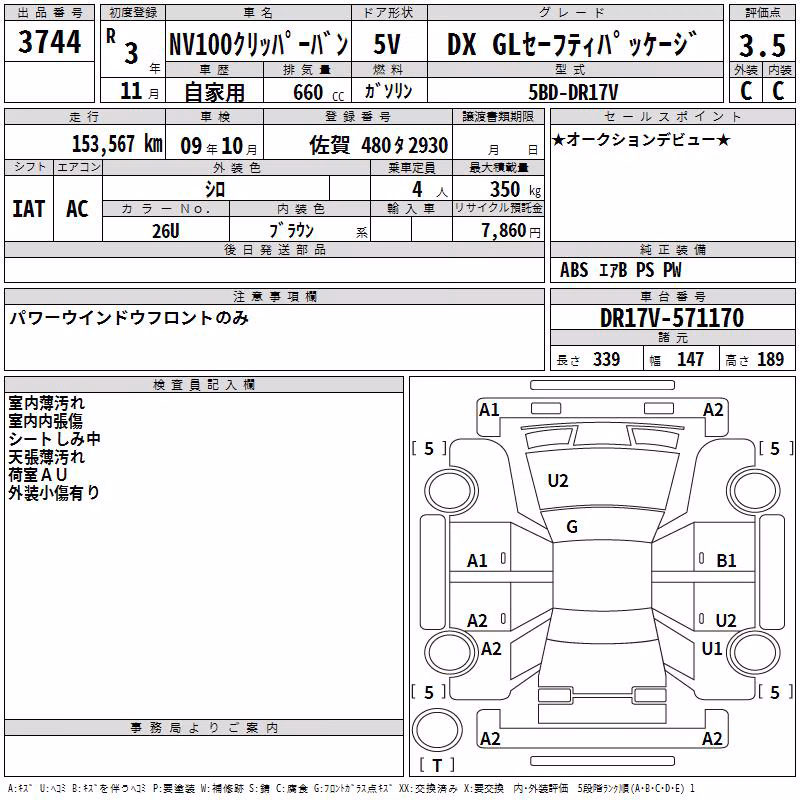NISSAN NV100 CLIPPER