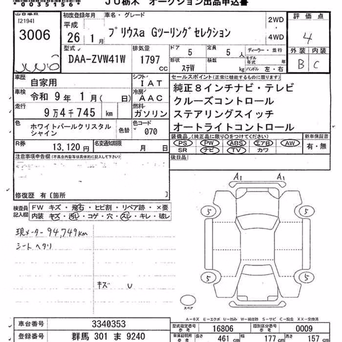TOYOTA PRIUS ALPHA