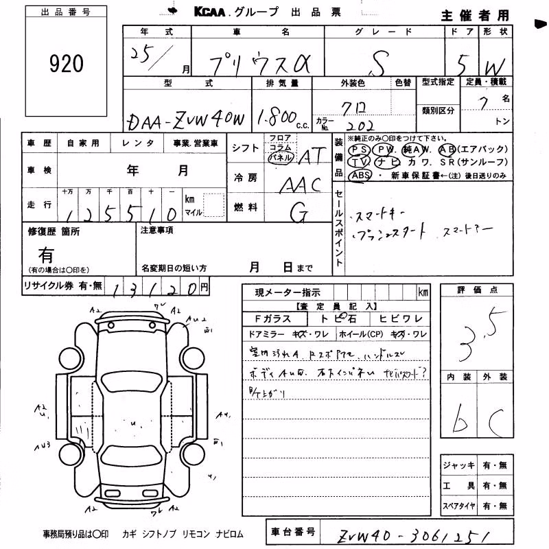 TOYOTA PRIUS ALPHA